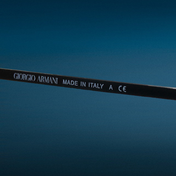 Giorgio Armani AR5010 3001 Matte Black Eyeglasses Frames Only Half Rim Box Case - Picture 7 of 8